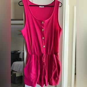 Pink Lily romper